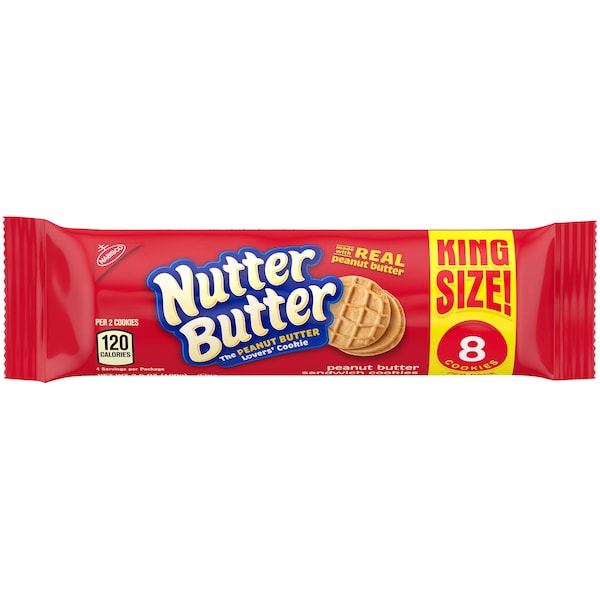 Nabisco Nabisco King Size Nutterbutter Cookies 8 Cookies, PK20 05088 - main